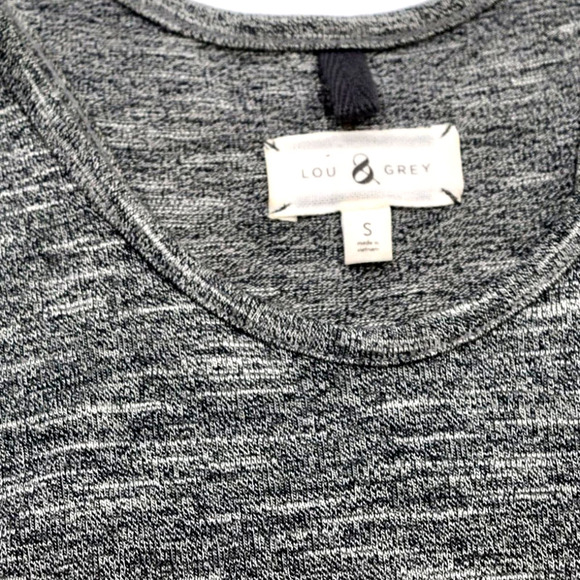 LOU & GREY - knitted sleeveless fit & flare knee length dress women's size small - Picture 2 of 2